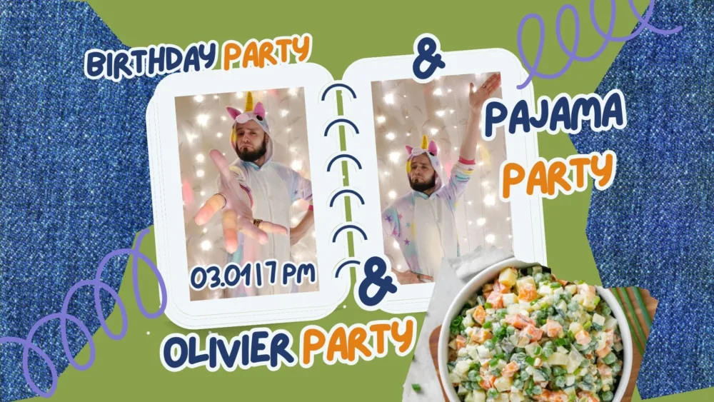 Birthday&pajama&olivier Party